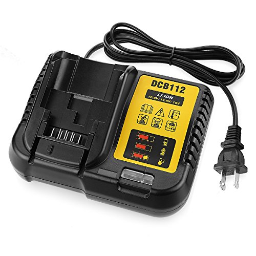 Powilling DCB112 DCB118 Li-Ion Battery Charger 12V MAX and 20V MAX for Dewalt DCB101