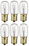 Pack Of 6 40-Watt T8 Tubular Indicator Intermediate (E17) Base 40T8 Incandescen Light Bulb