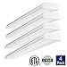 4FT LED Garage Shop Lights LED Wraparound Light Fixture, 50W 5500LM, 4000K Neutral White, Integrated Low Profile Linear Flush Mount Ceiling Lighting, 128W Fluorescent Tube Replacement, 4 Pack