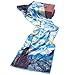 Salutto Women 100% Silk Scarves Van Gogh Starry Night Painted Scarf (1)