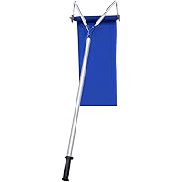 S AFSTAR Snow Roof Rake, 5.9-21 Ft Telescoping Rooftop Snow Removal Tool with Extendable Handle & Built-in Wheels, Scratch-Fr