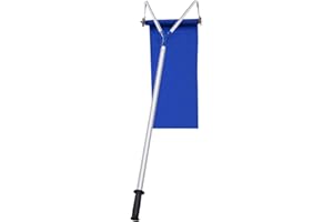 S AFSTAR Snow Roof Rake, 5.9-21 Ft Telescoping Rooftop Snow Removal Tool with Extendable Handle & Built-in Wheels, Scratch-Fr
