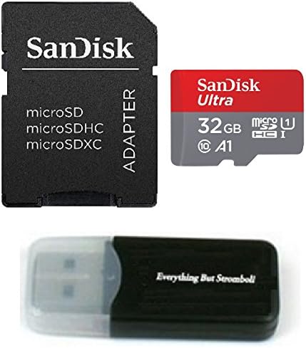 SanDisk 32GB Ultra UHS-I Class 10 Micro SDXC Memory Card for LG G Pad F2 8.0, G Pad X II 8.0 Plus, X Charge Cell Phones and Tablets with Everything but Stromboli (TM) Card Reader