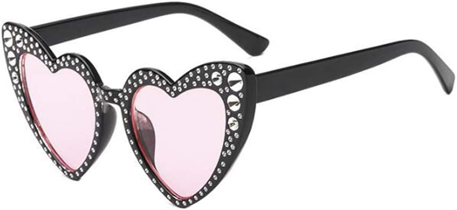Hzjundasi Classic Cat Eye Retro Style Love Heart Shaped Sunglasses Goggle Stylish UV Protection Polarized Eyewear…