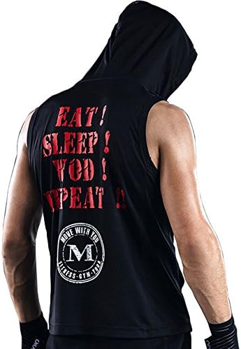Move With You Men Boxing Fitness Sports Shirts Hoodie Sleeveless Workout Tank Top