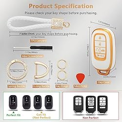 PIFOOG Key Fob Cover for Honda Accord 2023 HRV CRV