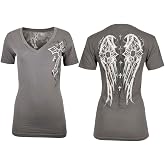 Xtreme Couture by Affliction Women's T-Shirt, V-Neck, Short Sleeve