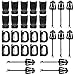 BOOSTEADY Kit of 30 Attachments for Molle Bag Tactical Backpack Vest Belt,D-Ring Grimlock Locking Gear Clip, Web Dominator Elastic Strings, Strap Management Tool Buckle