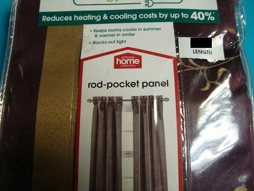 JCPenney Home ELEGANCE Energysavings Rod Pocket Drapery 