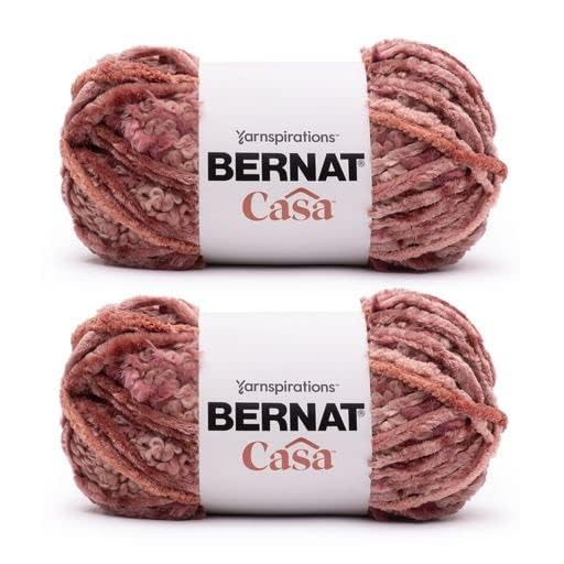 Bernat Casa Marsala 2 Pack of 226g/8oz-Polyester-6 Super Bulky-Knitting/Crochet Yarn