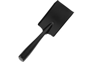 IMIKEYA Garden Trowel Black Hand Shovel Stainless Steel Square Fireplace Ash Shovel Small Spade Scoop for Transplanting Plant