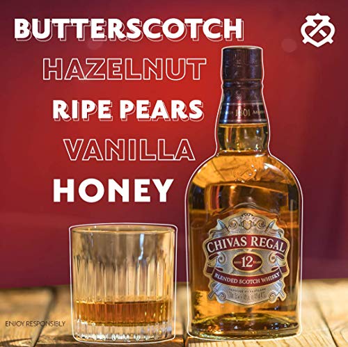 Chivas Regal 12 Jahre Premium Blended Scotch Whisky – 12 Jahre gereifter Whisky aus schottischen Malt & Grain Whiskys aus der Region Speyside – 1 x 0,7 L – Bild 4