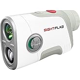 SIGHTFLAG GF2 Golf Rangefinder with Slope, 1300 Yards Laser Range Finder, 7.5X Magnification, Flag Pole Locking Vibration 0.3 Yard Accuracy, Rechargeable Magnetic Golf Accessories Gift for Men Women