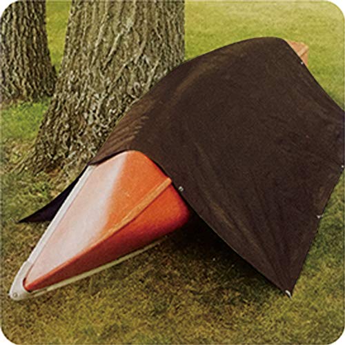 Waterproof Tarp Heavy Duty Hanjet 10 x 12 Feet 9 Mil Thick Material - Great for Tarpaulin Canopy Tent, Boat, RV or Pool, Motorcycle Cover Brown & Sliver