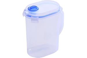 Food Grade PP Plastic Water Pitcher for Fridge 2.5L – Cold Water Pitcher with Lid Spout Handle Transparent Jug for Home
