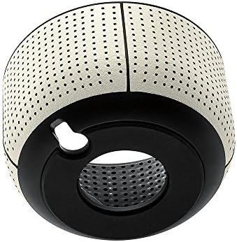 Elecguru Google Base Hand Free ABS Leather Case Coverd for Google Speaker Voice Assistant vioce-activated Device Magnet Bottom Original Sound
