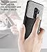 Galaxy S9 Plus Credit Card Case, Poetic Nubuck [Credit Card Slot][Pull-Tab] Credit Card ID Slot Case - Stylish Thin TPU + Premium Leather Back Case for Samsung Galaxy S9 Plus Black