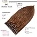 GEELOOK Clip in Hair Extensions Real Human Hair 20 Inch Chocolate Brown #4 Color Double Weft 100% Remy Human Hair Thick Long Soft Silky Straight 4pcs 10clips for Women 70grams