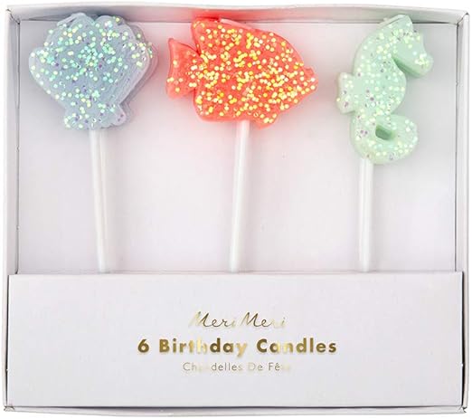 Amazon Com Meri Meri Under The Sea Creature Glitter Candles