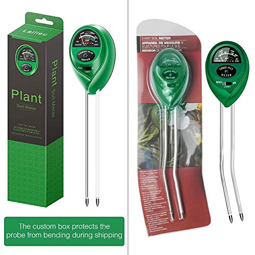 Lailieu Soil PH Meter, Upgrade Model More Accurate Soil Moisture Meter