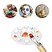 CENTSTAR 30 Pcs Round Paint Tray Palettes Plastic for Acrylic Oil Watercolor Craft DIY Art Painting Palettes, White (30 PCS)