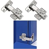 2 Pieces of Soft-Close Cabinet Corner Hinges (35mm Hole) - Full Overlay Frameless, 90° Angle Door Hinge, [4 Holes]
