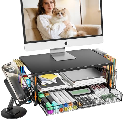 Desk Organizer and Monitor Stand