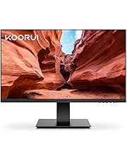 KOORUI 24 Inch Business Computer Monitor Full HD 1920 x 1080p VA Display 75Hz 3000:1 Contrast Ratio with HDMI, VGA, Frameless, 75 x 75 mm VESA Mountable, Ergonomic Tilt, Black