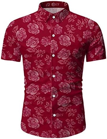 Amazon Co Jp 春と夏の新しいメンズ長袖シャツファッションを印刷社会党クラブシャツメンズ 赤 Xxxl ホーム キッチン