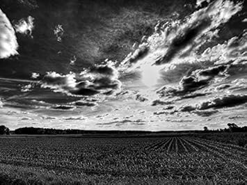 Amazon Com Wall Art Prints Field Arable Land Clouds Sky Numbers