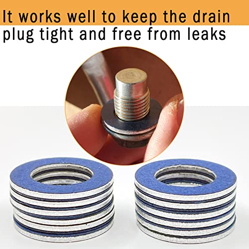 12 Packs 9043012031 Toyota Oil Drain Plug Gaskets Compatible with