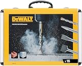 DeWalt Chisel and Drill Set 15P SDS Plus with Aluminium Case DT9679 view 2