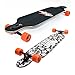 Backfire New Cruiser Drop Through Longboard Complete Professional Longboards, balck and white