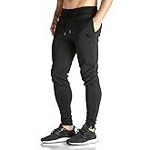 BROKIG Men's Zip Joggers Casual Gym Workout Track Pants