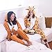 Emolly Fashion Adult Kangaroo Animal Onesie Costume Pajamas for Adults and Teens (X-Large, Kangaroo) Orange