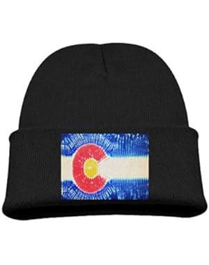 Flag Of Colorado Kid's Hats Winter Funny Soft Knit Beanie Cap Children Unisex
