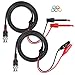 Sumnacon BNC Male Connector to Dual Alligator Clip + Minigrabber Test Lead, 300 V 50 Ohm BNC Test Cable Oscilloscope Test Probe Leads With Marker Ring