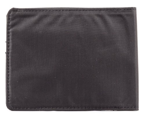 Big Skinny Men's Slimline Bi-Fold Slim Wallet, Holds Up to 25 Cards, Black