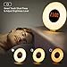 Wake Up Light Alarm Clock – 7 Color Light – Sunrise Simulator With Night Light – With Nature Sounds or FM Radio Alarm – USB Charger – Touch Control – For Heavy Sleepers & Kids