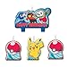 Pokemon Multicolor Birthday Candles - 4-Piece Set, Small (1