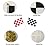 Checkered Racing Flag,Fashionclubs Race Car Pennant Flag Banner with Plastic Stick,50-Pack,8inch x 5.5inch,For Racing,Race Car Party,Sport Events,Kids Birthday