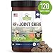 Strawfield Pets Hip + Joint Chews for Dogs Advanced Dog Joint Supplement with Glucosamine Tasty Healthy Mobility Treats Bacon Flavor 120 Count