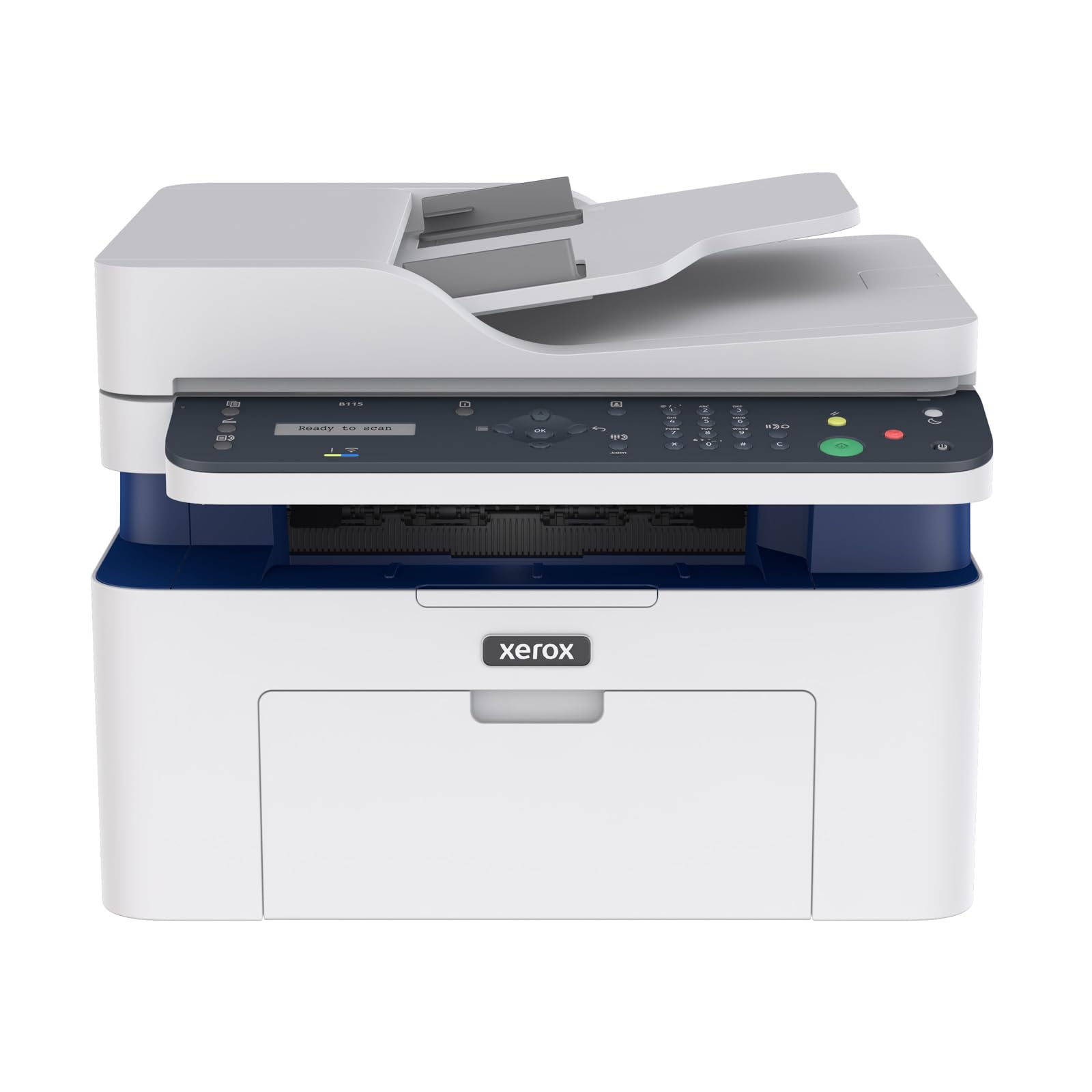 Xerox B115 Multifunktions-Wireless-Drucker – 4-in-1 Mono-Laser, schnelle 20ppm, Druck/Scannen/Kopieren/Faxen, A4, ADF, Ethernet, Kleinunternehmen, Mobil bereit, WLAN, AirPrint, Mopria, EU-Netzkabel