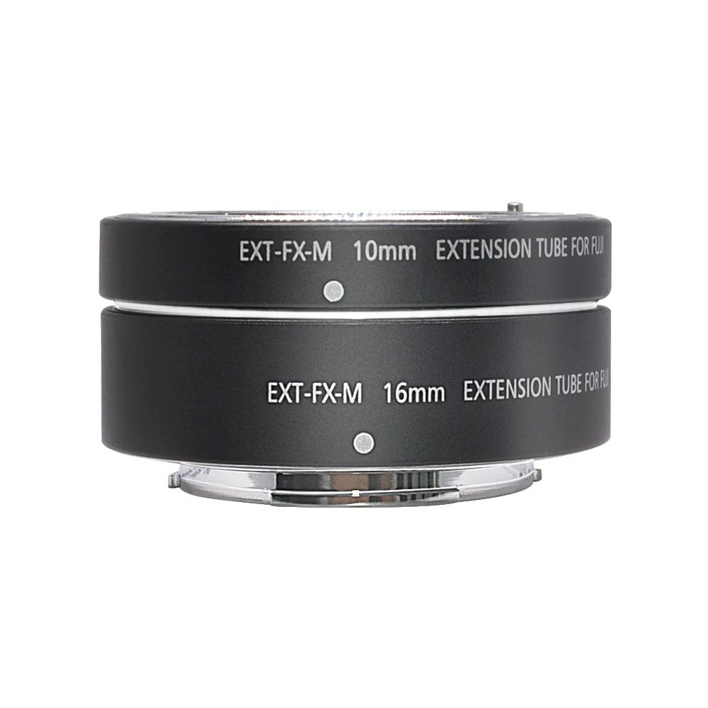 Mcoplus EXT-FX-M Macro Metal Automatic Focus AF Extension Tube set 10mm 16mm for X-T1 X-T2 X-Pro1 X-Pro2 X-T10 X-A1 X-E1 X-E2 X-E3 X-T20 X-T3 X-T30