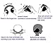 Sami Time Foldable Womens Ear Muffs,Winter Ear Warmers/Covers,Cable Knit Furry Fleece Unisex Earmuffs for Winter (A Black)