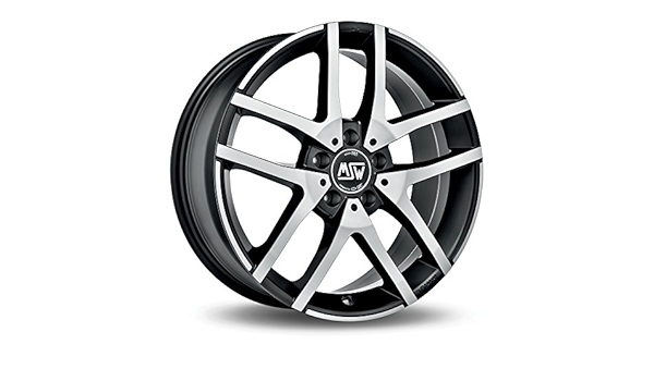 MSW msw28 mate negro mecanizado cara 7,5 x 18 ET48 5 X 112 ...