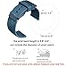 Lwsengme Silicone Watch Replacement Band with Quick Release-Choose Color & Width (20mm,22mm) & Length-Soft Rubber Watch Strap (Navy, 22mm)