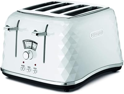 De'Longhi Brillante CTJ4003W 4-Slice Toaster White