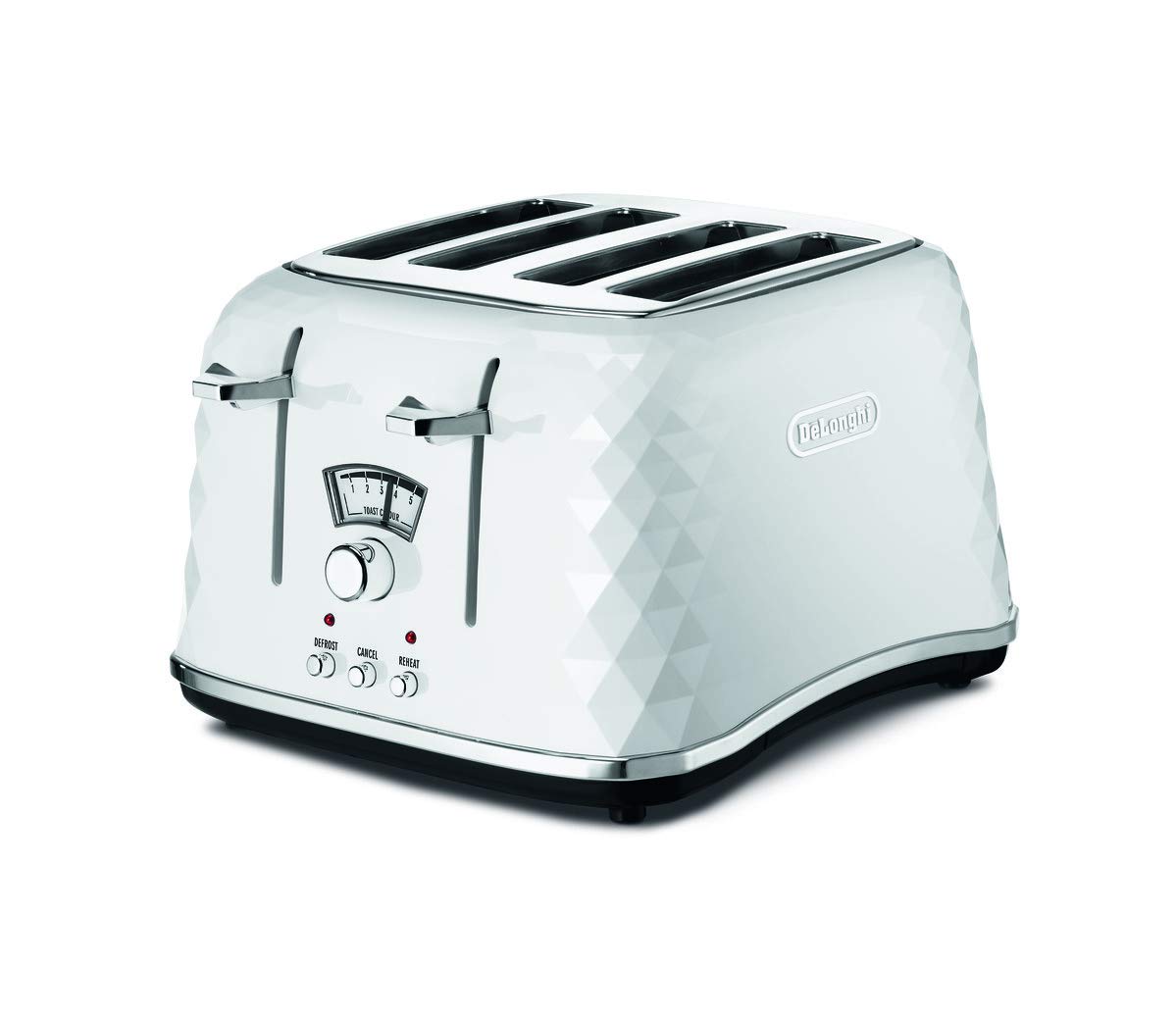 De'Longhi Brillante CTJ4003W 4-Slice Toaster - White