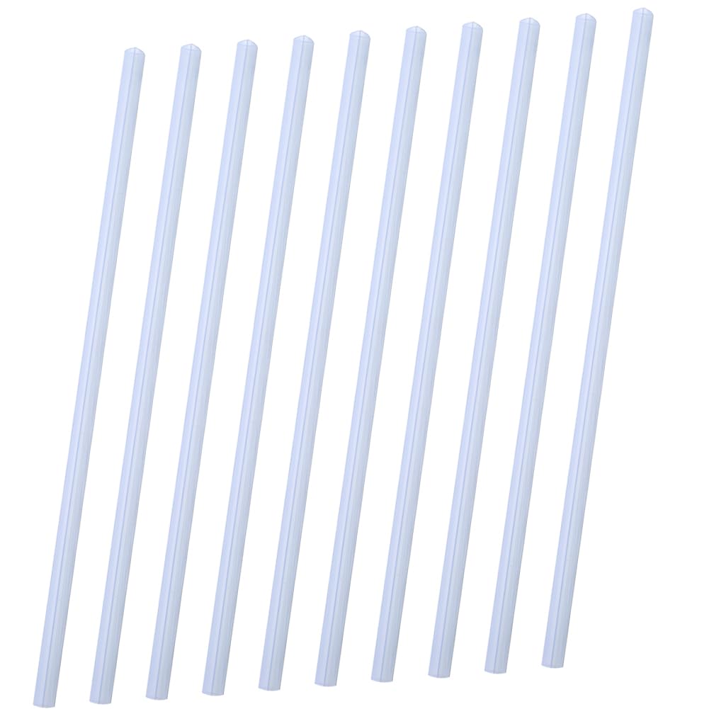 GORGECRAFT 10PCS Binding Bars Plastic 12 Inches Plastic Folders Report Cover Slide Grip Spine Bars White for School and Office for Students and Coworkers 40 Sheet Capacity